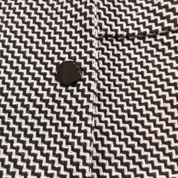 Vintage Italian Firma Wool Blend Plaid Pea Coat - Picture 5 of 8